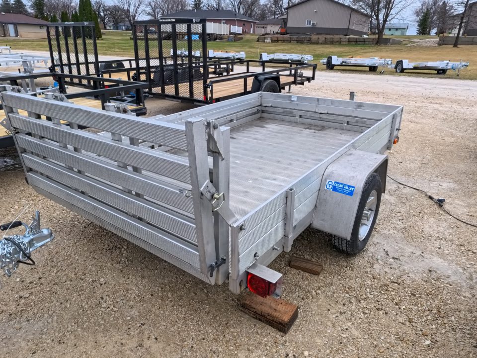 Used 2007 Aluma 68 x 10 Utility Trailer with 2,200 lb. GVWR and 500 lb ...