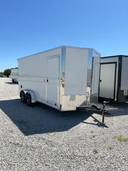 New 2026 Impact Trailers Quake 7x16 7K Ramp Door V-Nose