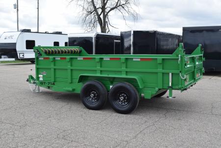 New GRIFFIN 7x14 14K DUMP TRAILER w/ TELESCOPING CYLINDER