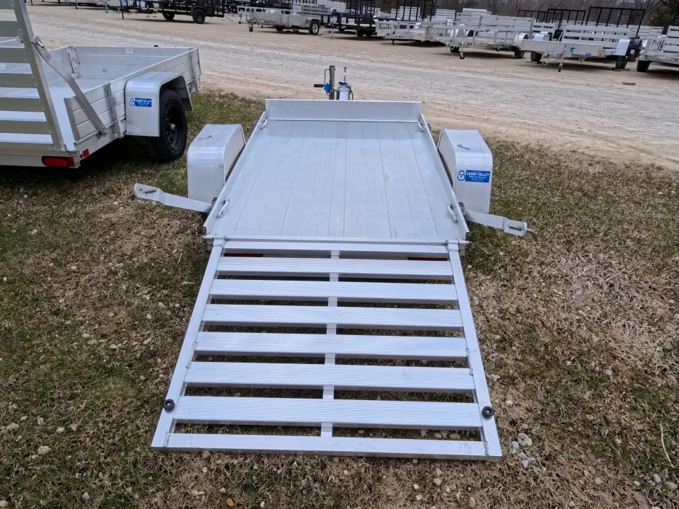 New 2027 Aluma 486 Single Axle w/Straight Tailgate and 1,200 lb. GVWR Utility Trailer