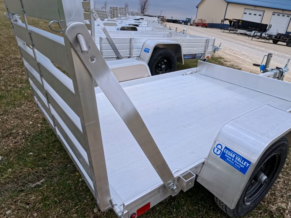 New 2027 Aluma 486 Single Axle w/Straight Tailgate and 1,200 lb. GVWR Utility Trailer