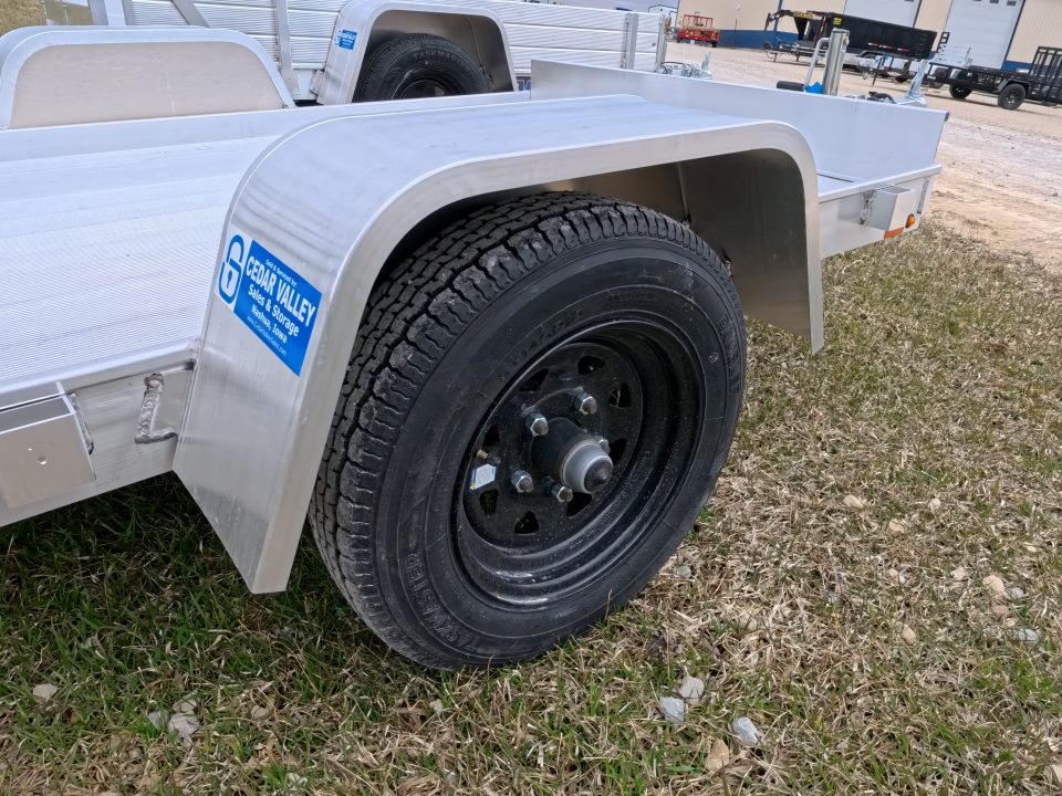 New 2027 Aluma 486 Single Axle w/Straight Tailgate and 1,200 lb. GVWR Utility Trailer