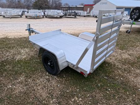 New 2027 Aluma 486 Single Axle w/Straight Tailgate and 1,200 lb. GVWR Utility Trailer