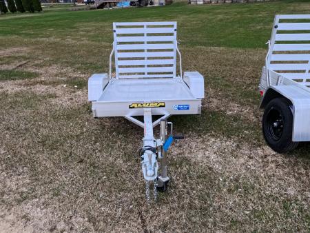 New 2027 Aluma 486 Single Axle w/Straight Tailgate and 1,200 lb. GVWR Utility Trailer