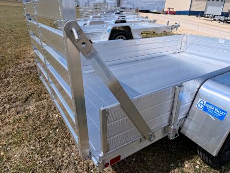 New 2027 Aluma 54 x 8 ESA Utility Trailer with 2,000 lb. GVWR , Single Axle, Straight Tailgate, 13" Steel Wheels, 12" Solid Front and Sides