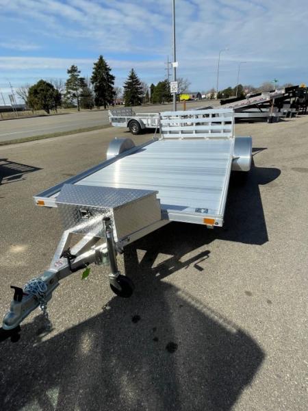 New ALCOM 80x14 Aluminum Utility Trailer rear bifold ramp ALUMINUM FLOOR