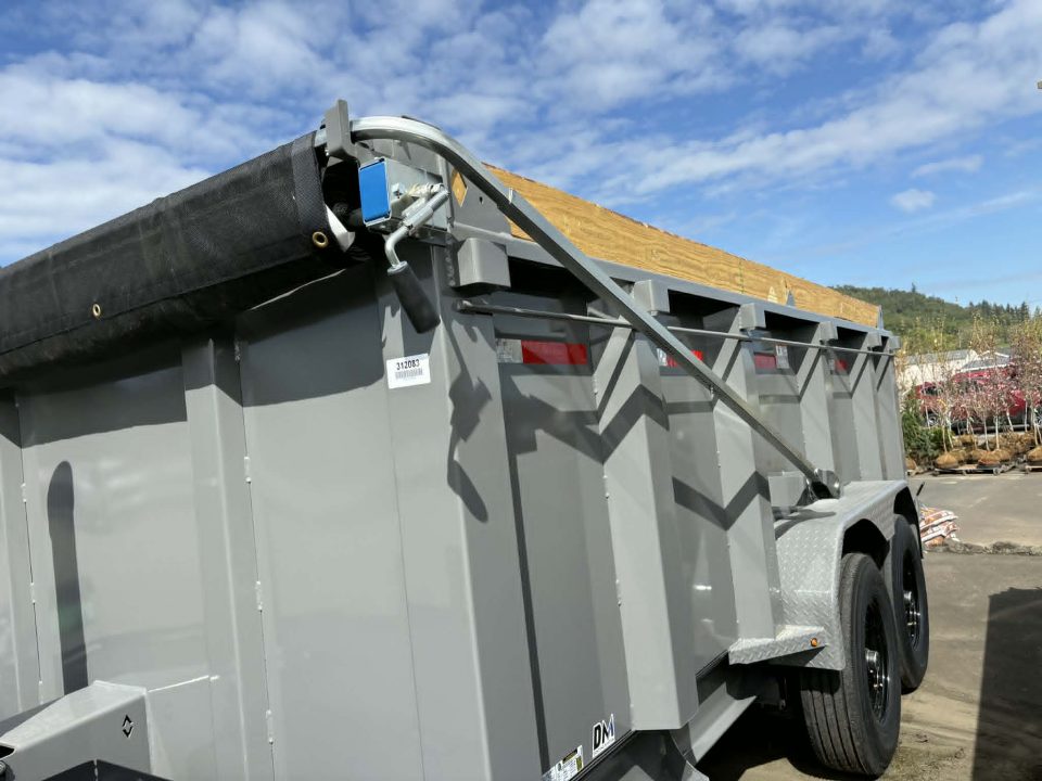 New SALE! DUMP TRAILER 2026 Diamond C LPT207 82X14 LOW PROFILE 15500 GVWR CEMENT GRAY 44" SIDES