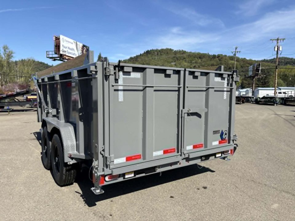 New SALE! DUMP TRAILER 2026 Diamond C LPT207 82X14 LOW PROFILE 15500 GVWR CEMENT GRAY 44" SIDES