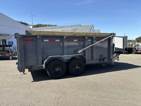 New SALE! DUMP TRAILER 2026 Diamond C LPT207 82X14 LOW PROFILE 15500 GVWR CEMENT GRAY 44" SIDES