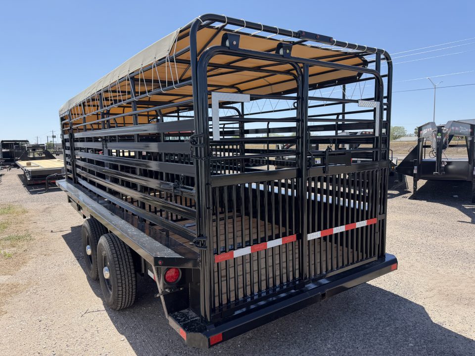 New 2026 Delco Trailers 6.8x20ft Gooseneck Livestock Trailer