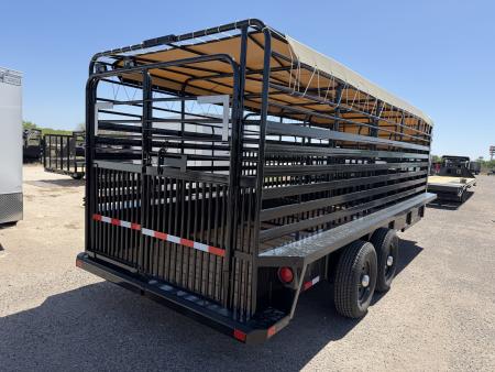 New 2026 Delco Trailers 6.8x20ft Gooseneck Livestock Trailer