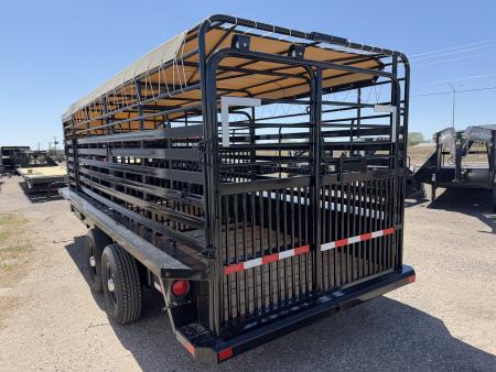 New 2026 Delco Trailers 6.8x20ft Gooseneck Livestock Trailer