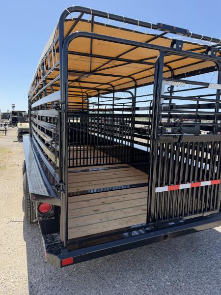New 2026 Delco Trailers 6.8x20ft Gooseneck Livestock Trailer