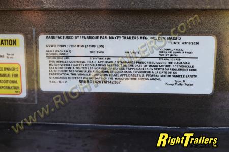 New 2026 7X14 MAXX-D DUMP TRAILER