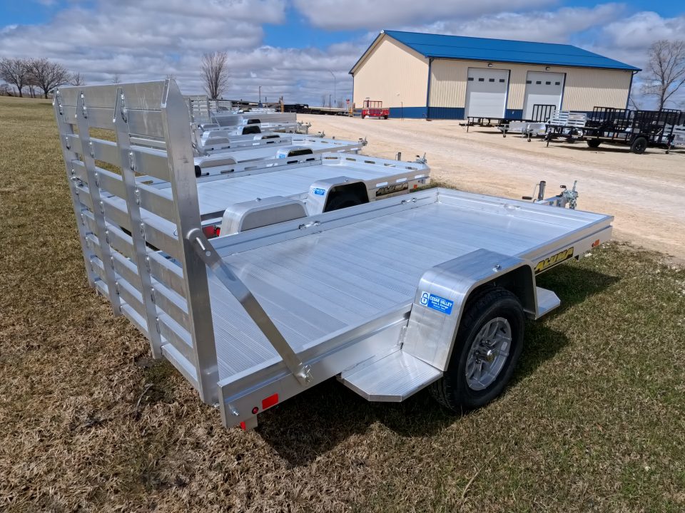 New 2027 Aluma 63 X 10 Heavy Single Axle Utility Trailer with Straight Tailgate and 2990 lb. GVWR