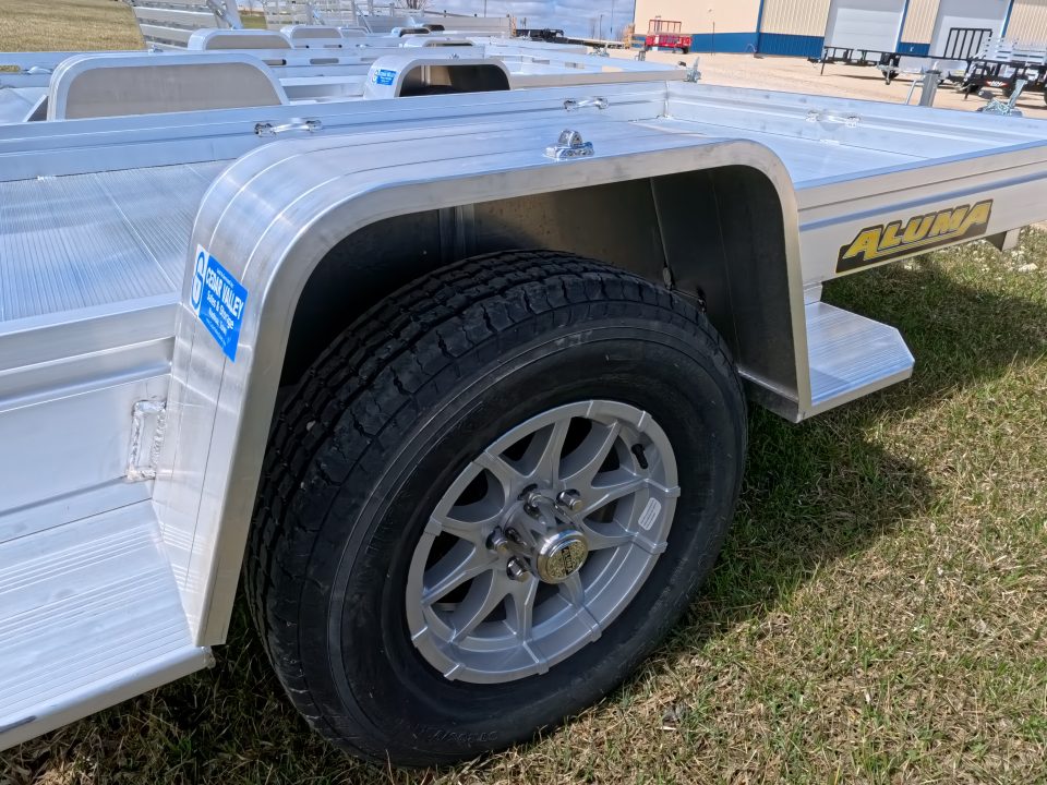 New 2027 Aluma 63 X 10 Heavy Single Axle Utility Trailer with Straight Tailgate and 2990 lb. GVWR