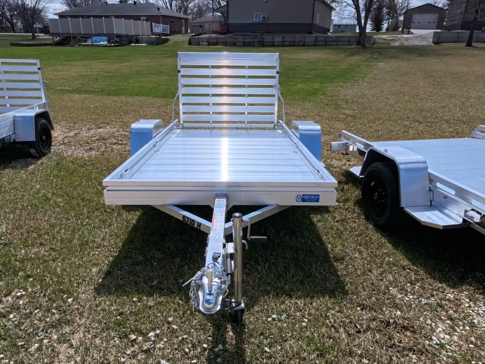 New 2027 Aluma 63 X 10 Heavy Single Axle Utility Trailer with Straight Tailgate and 2990 lb. GVWR