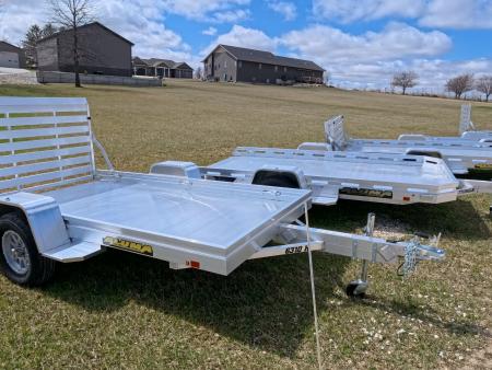 New 2027 Aluma 63 X 10 Heavy Single Axle Utility Trailer with Straight Tailgate and 2990 lb. GVWR