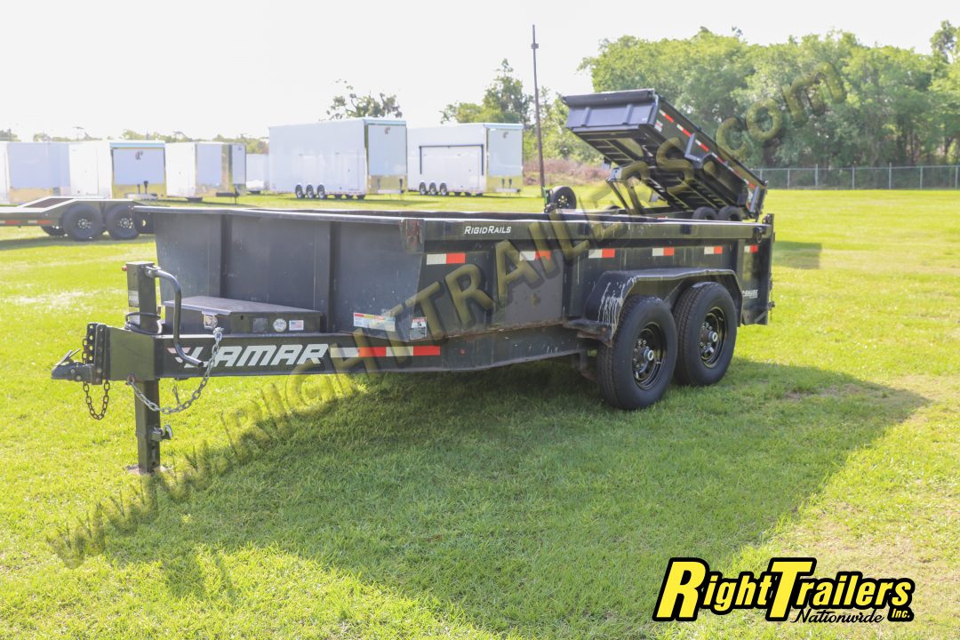Used 2017 7X14 Lamar Dump Trailer