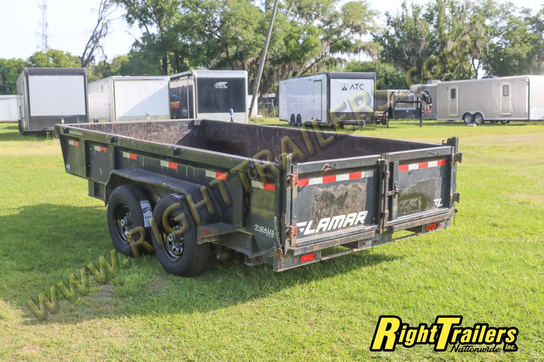 Used 2017 7X14 Lamar Dump Trailer
