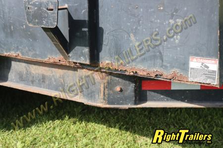 Used 2017 7X14 Lamar Dump Trailer