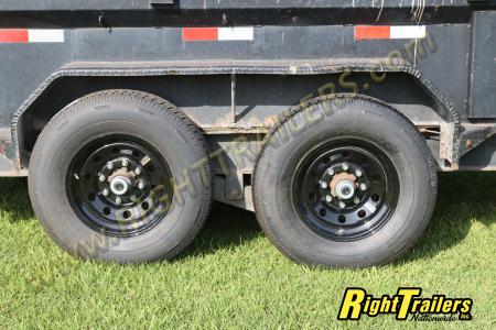 Used 2017 7X14 Lamar Dump Trailer