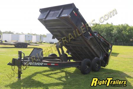 Used 2017 7X14 Lamar Dump Trailer