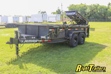 Used 2017 7X14 Lamar Dump Trailer