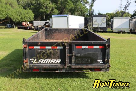 Used 2017 7X14 Lamar Dump Trailer