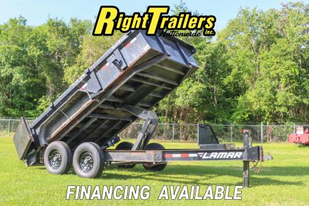 Used 2017 7X14 Lamar Dump Trailer