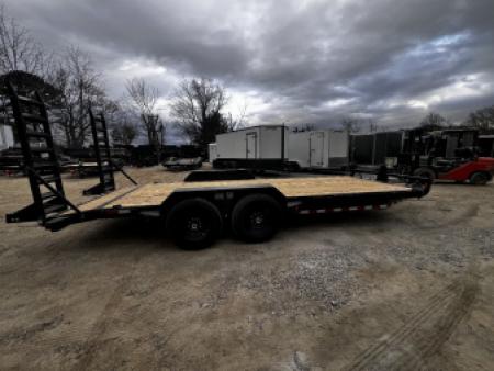 New 2026 Iron Bull ETB8320072 Equipment Trailer / 83"X20' (18' FLAT 2' DOVETAIL) / 2-7,000# AXLES / 235/80R16" 10 PLY TIRE AND WHEEL / STAND UP RAMPS
