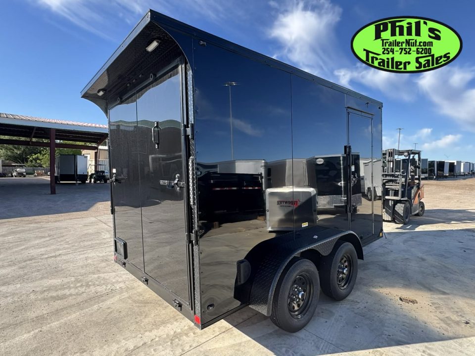 New 7X12 ENCLOSED TRAILER CARGO TRAILER Cargo / Enclosed Trailer SCREWLESS .080 EXTERIOR & REAR WING