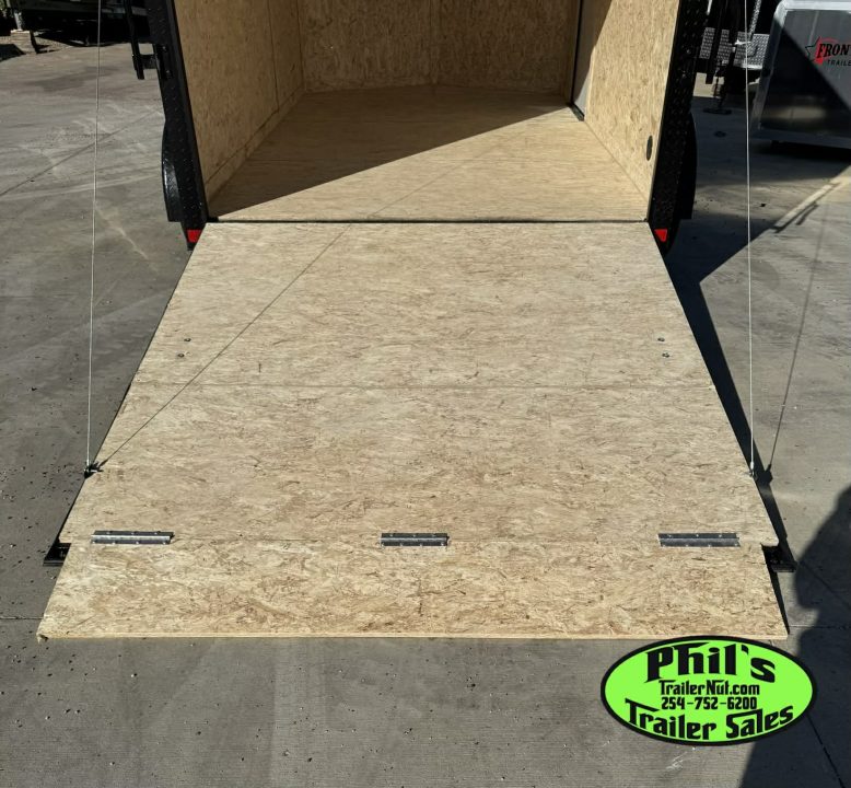 New 7X12 ENCLOSED TRAILER CARGO TRAILER Cargo / Enclosed Trailer SCREWLESS .080 EXTERIOR & REAR WING