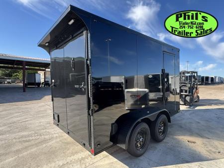 New 7X12 ENCLOSED TRAILER CARGO TRAILER Cargo / Enclosed Trailer SCREWLESS .080 EXTERIOR & REAR WING
