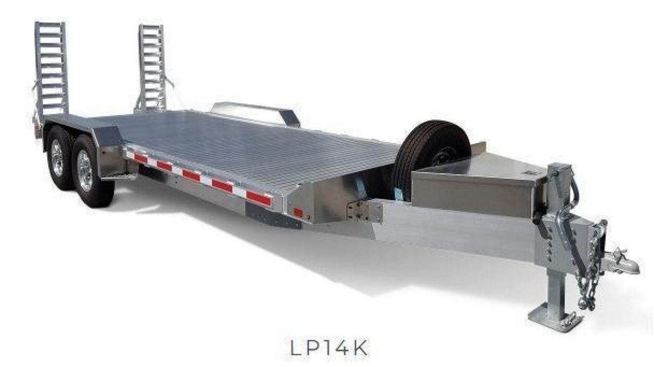 New 2026 EBY 18' TRADESMAN ALL ALUMINUM Lo Pro Equipment Hauler w/ 6' Standup Ramps