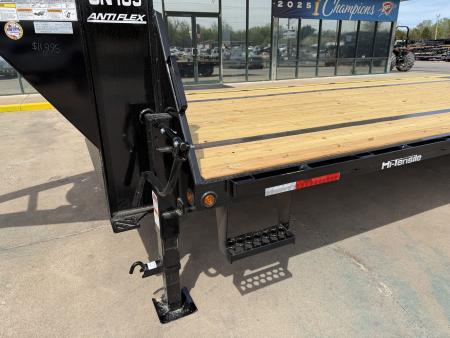 New #262702 2026 TOP HAT GN159 32 X 102 TANDEM AXLE 14K FLATBED GOOSENECK W/ JUMBO RAMPS