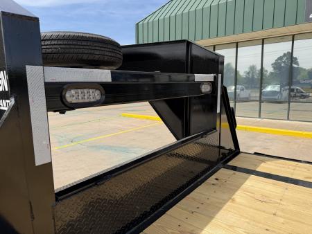 New #262702 2026 TOP HAT GN159 32 X 102 TANDEM AXLE 14K FLATBED GOOSENECK W/ JUMBO RAMPS