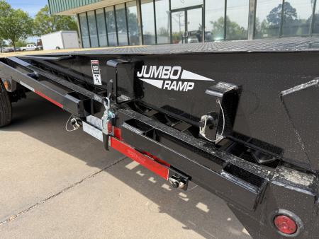 New #262702 2026 TOP HAT GN159 32 X 102 TANDEM AXLE 14K FLATBED GOOSENECK W/ JUMBO RAMPS
