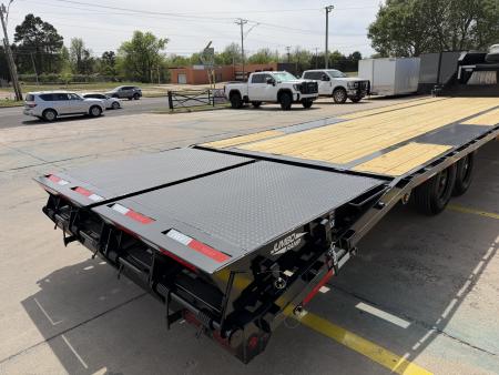 New #262702 2026 TOP HAT GN159 32 X 102 TANDEM AXLE 14K FLATBED GOOSENECK W/ JUMBO RAMPS