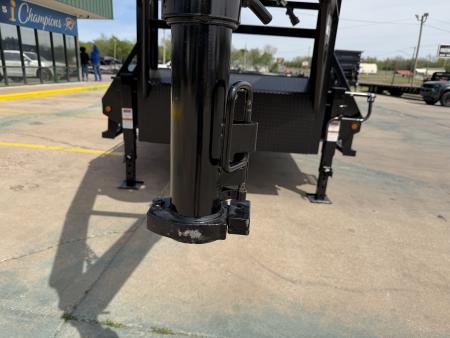 New #260214 2026 TOP HAT GN159 32 X 102 TANDEM AXLE 16K FLATBED GOOSENECK W/ JUMBO RAMPS
