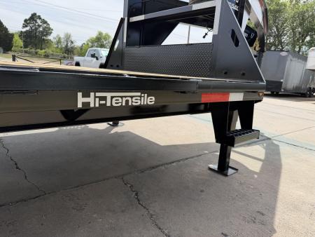 New #260214 2026 TOP HAT GN159 32 X 102 TANDEM AXLE 16K FLATBED GOOSENECK W/ JUMBO RAMPS