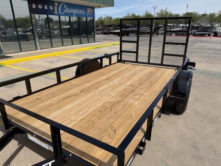 New #261588 2026 TOP HAT DSA 12 X 77 SINGLE AXLE ANGLE TOP 3.5K UTILITY W/ RAMP GATE