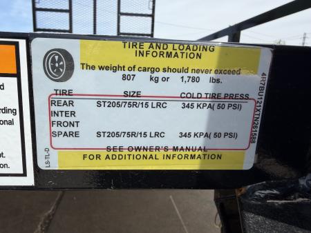 New #261588 2026 TOP HAT DSA 12 X 77 SINGLE AXLE ANGLE TOP 3.5K UTILITY W/ RAMP GATE