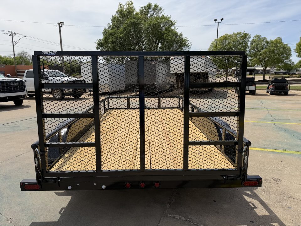 New #262171 2026 TOP HAT MP 14 X 83 TANDEM AXLE PIPE TOP 7K UTILITY W/ 48" RAMP GATE