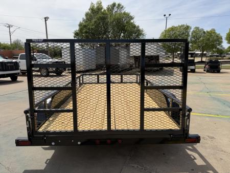 New #262171 2026 TOP HAT MP 14 X 83 TANDEM AXLE PIPE TOP 7K UTILITY W/ 48" RAMP GATE