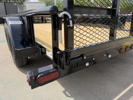 New #262171 2026 TOP HAT MP 14 X 83 TANDEM AXLE PIPE TOP 7K UTILITY W/ 48" RAMP GATE