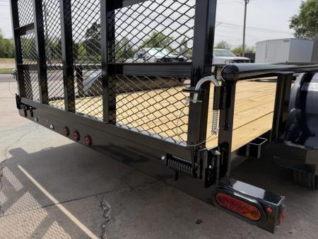 New #262171 2026 TOP HAT MP 14 X 83 TANDEM AXLE PIPE TOP 7K UTILITY W/ 48" RAMP GATE