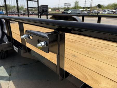 New #262171 2026 TOP HAT MP 14 X 83 TANDEM AXLE PIPE TOP 7K UTILITY W/ 48" RAMP GATE