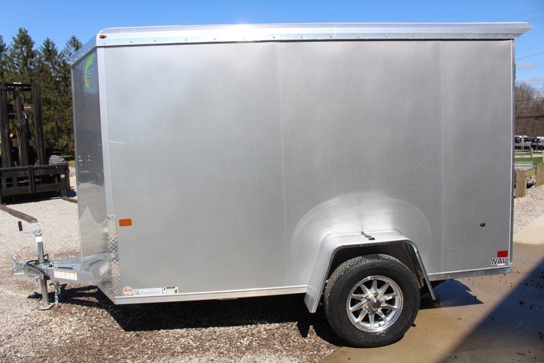 New 2026 NEO Trailers NAV 6' x 10' Aluminum Enclosed Cargo Trailer - Rear Ramp Door - 6' INTERIOR HEIGHT - 2990# GVW