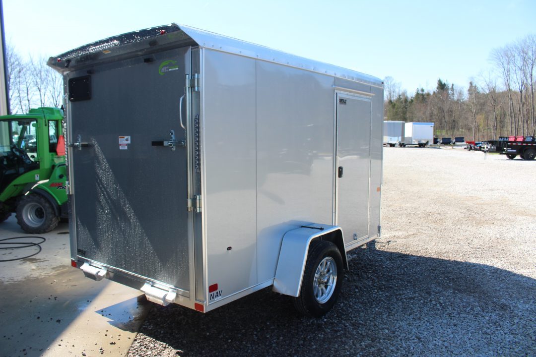 New 2026 NEO Trailers NAV 6' x 10' Aluminum Enclosed Cargo Trailer - Rear Ramp Door - 6' INTERIOR HEIGHT - 2990# GVW
